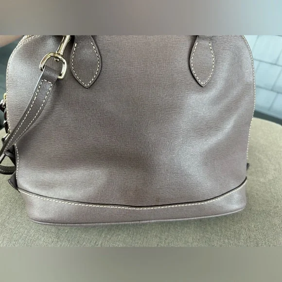 DOONEY & BOURKE Elephant SAFFIANO LEATHER ZIP ZIP SATCHEL - Picture 4 of 7